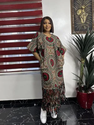 Habibah boubou with fringes 2.0