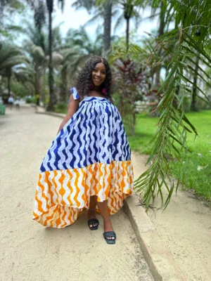 Adana Maxi Adire dress